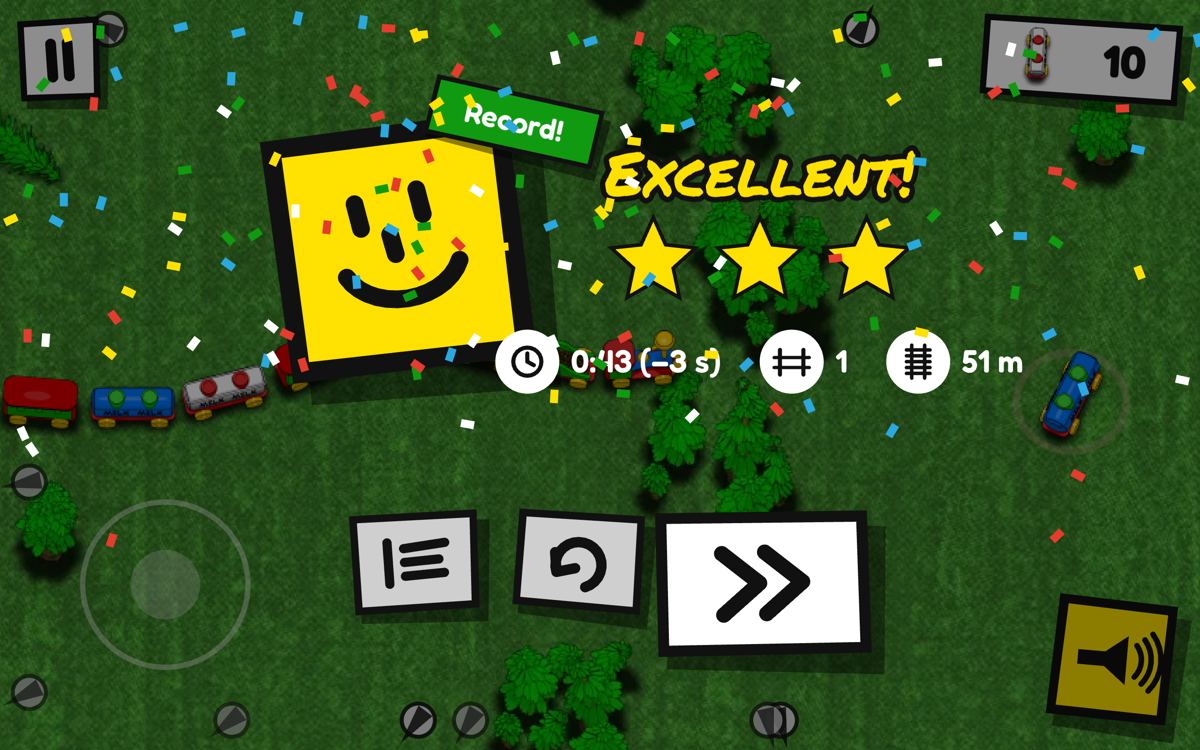 End of a track: three stars and a new record